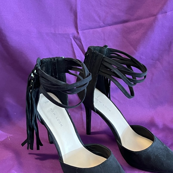New Look Ankle strap heels black size 8 - Picture 4 of 5